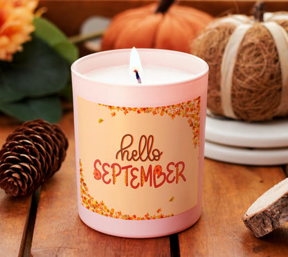 September Autumn Leaves Scented Candle