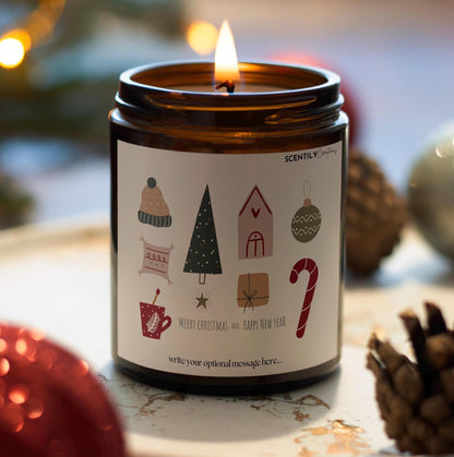Cute Christmas Bits Scented Candle