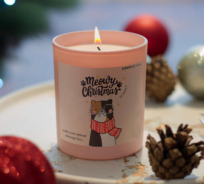 Cat Scarf Christmas Scented Candle