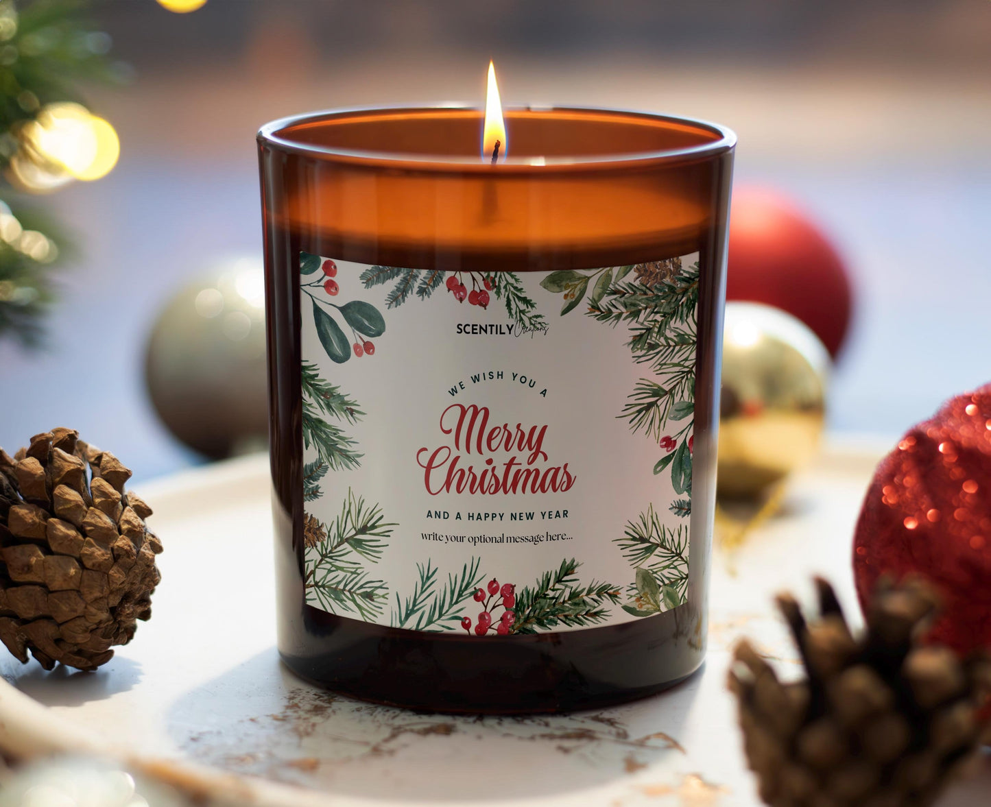 Merry Christmas Ivy Scented Candle