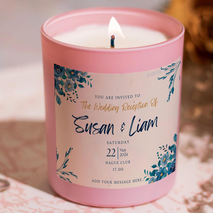 Save the Date Names Scented Candle