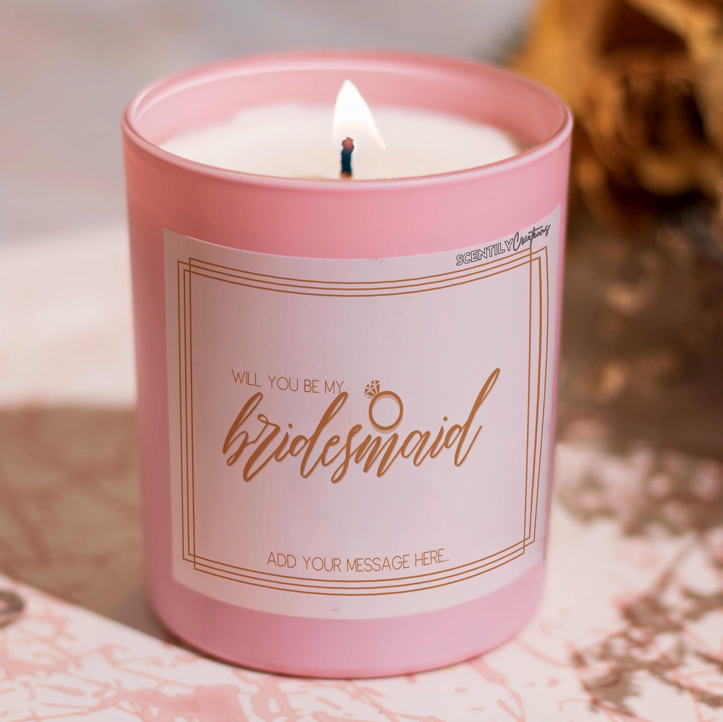 Bridesmaid Ring Scented Candle