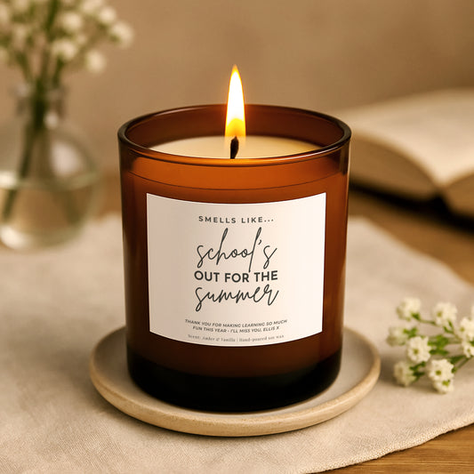 Schools Out Teacher Candle